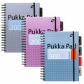 Pukka Pads B5 Metallic Executive Project Books, Assorted, 3PK 9589-MET